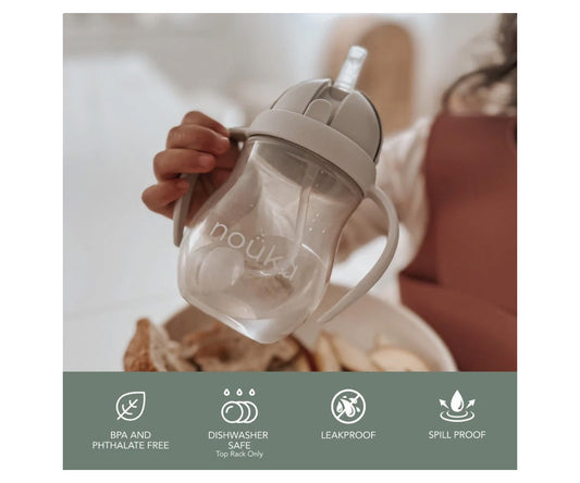 Tazza Non-Spill con Cannuccia con Peso 240ml Bloom
