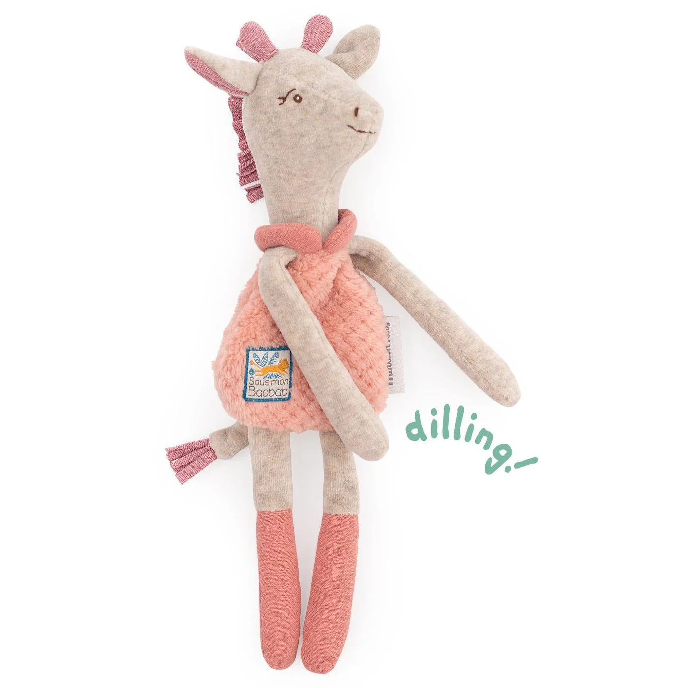 Doudou sonaglio giraffa Bibiscus