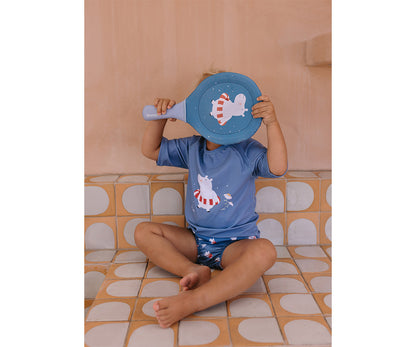 Racchette Spiaggia Neoprene Hippos