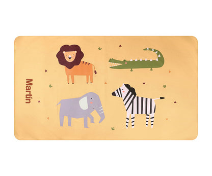 Telo Microfibra Wild Animals Personalizzabile