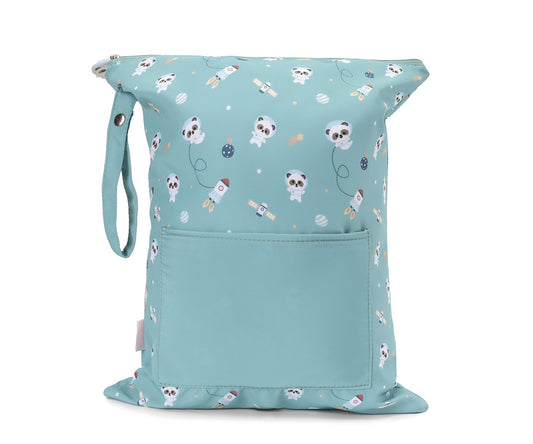 Borsa Impermeabile Grande Tutete Pandas in Space Personalizzabile