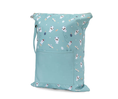 Borsa Impermeabile Grande Tutete Pandas in Space Personalizzabile