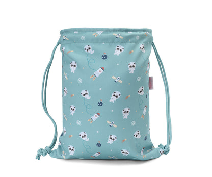 Sacca-Zaino Tela Tutete Pandas in Space Personalizzabile