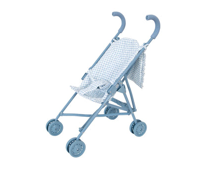 Passeggino Bambole Monnëka Vichy Blue Personalizzabile
