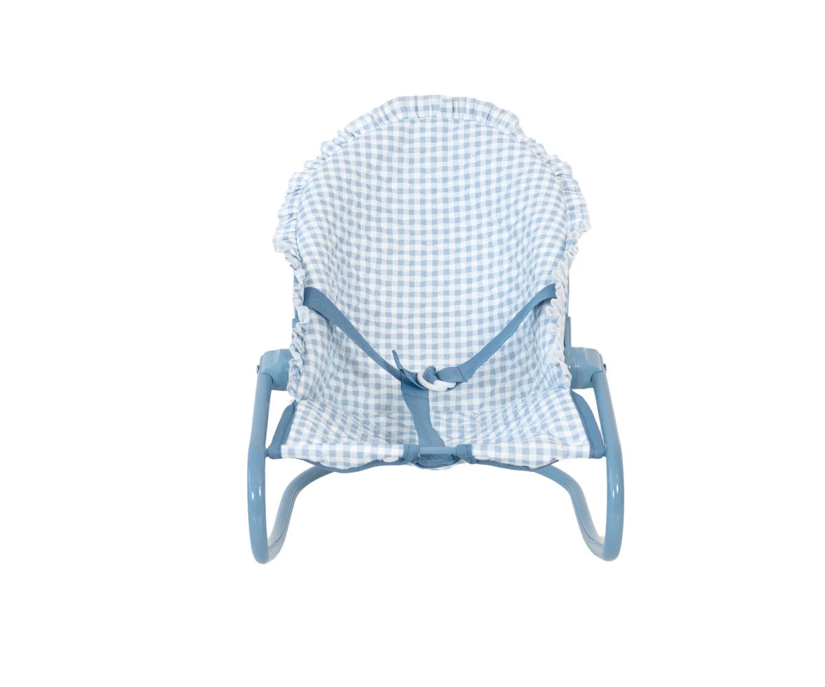 Sdraietta Bambole Vichy Blue Personalizzabile