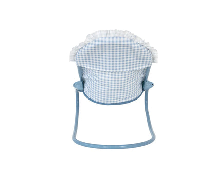 Sdraietta Bambole Vichy Blue Personalizzabile