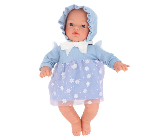 Bambola Helena con Vestito Blue & Flowers