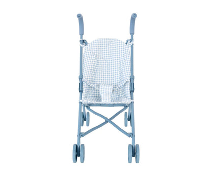 Passeggino Bambole Monnëka Vichy Blue Personalizzabile