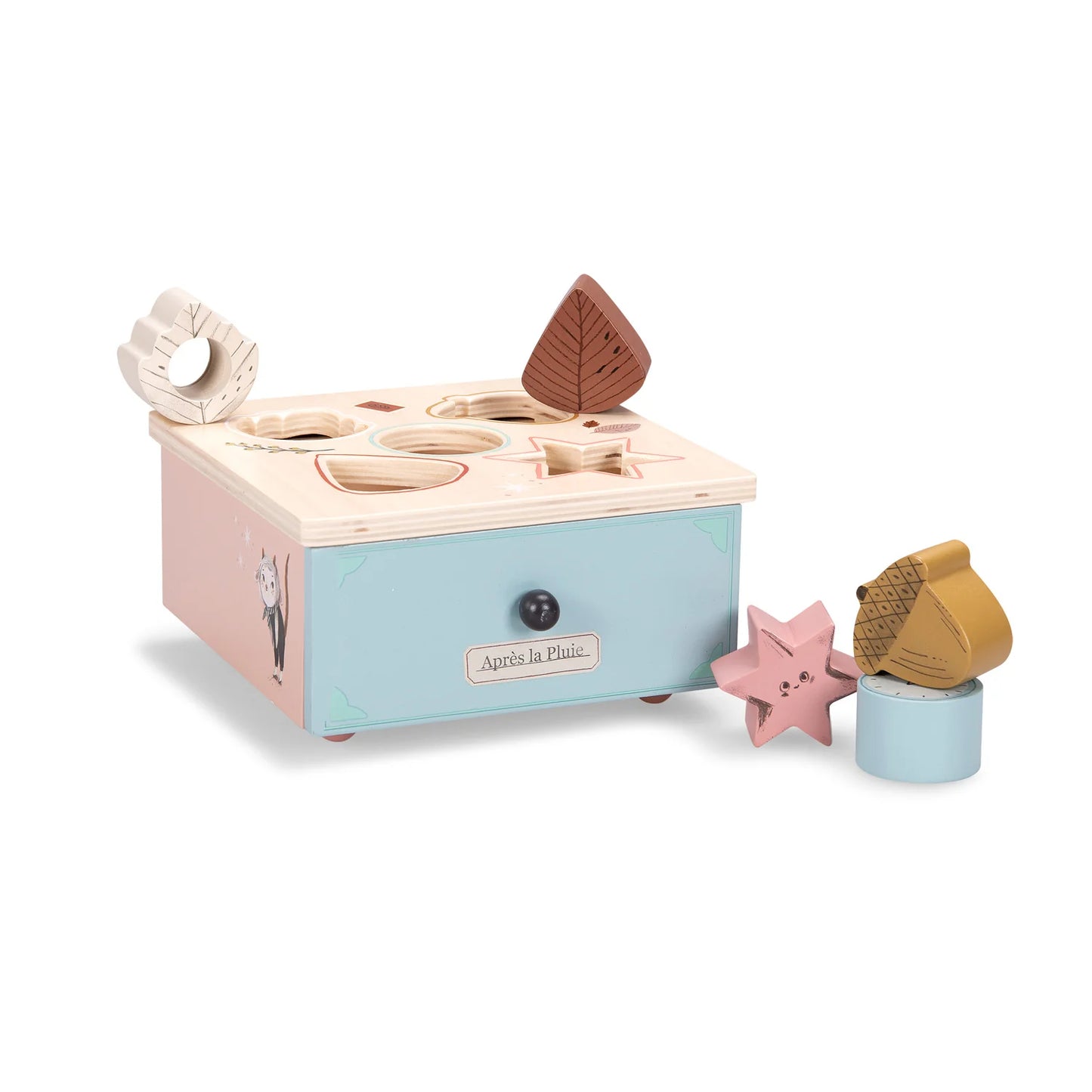 Scatola di legno con formine