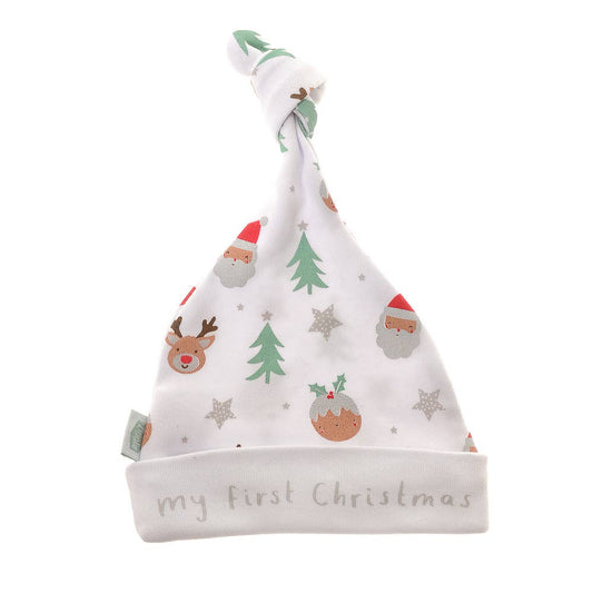 Cappello con nodo "Il mio primo Natale"