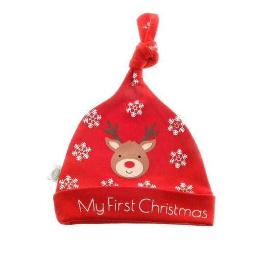 Cappello con nodo "Il mio primo Natale"