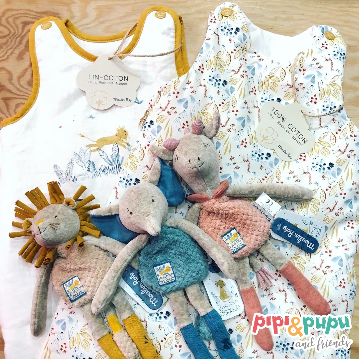 Doudou sonaglio giraffa Bibiscus