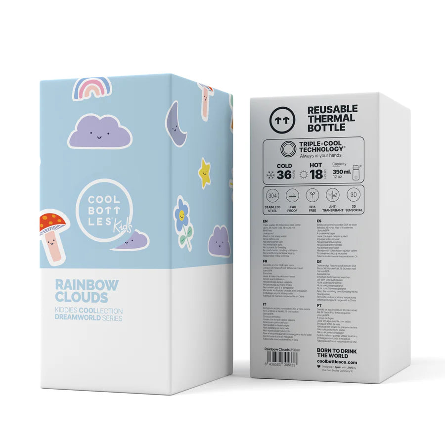 Borraccia termica Kiddies 350 ml Rainbow Clouds