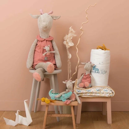Doudou sonaglio giraffa Bibiscus