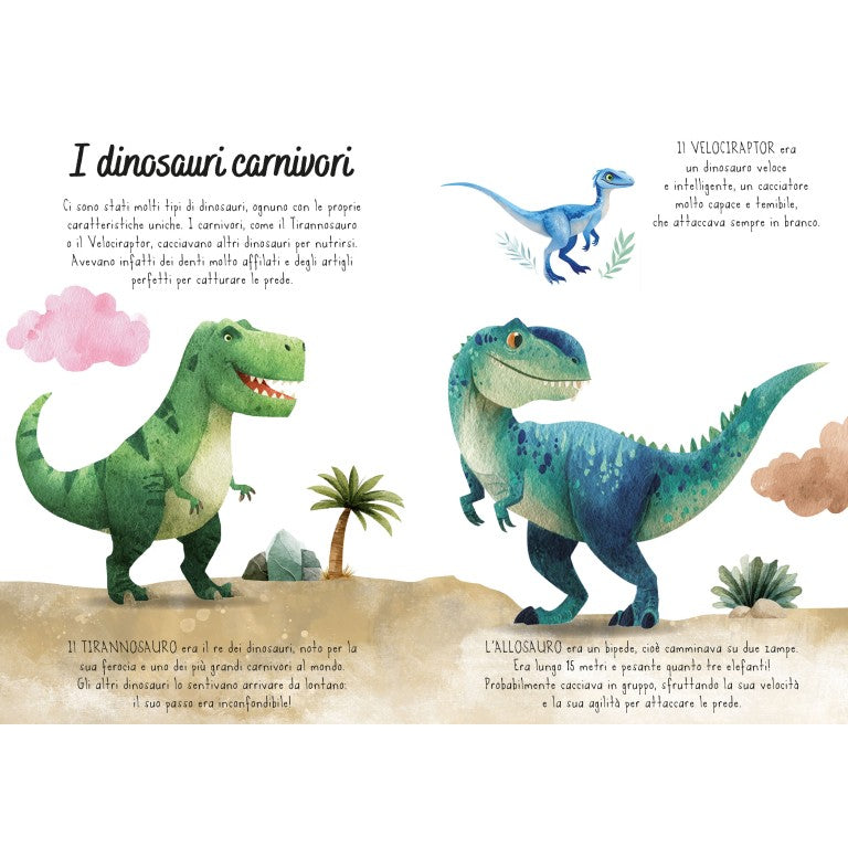 Magico puzzle ad acqua. I dinosauri